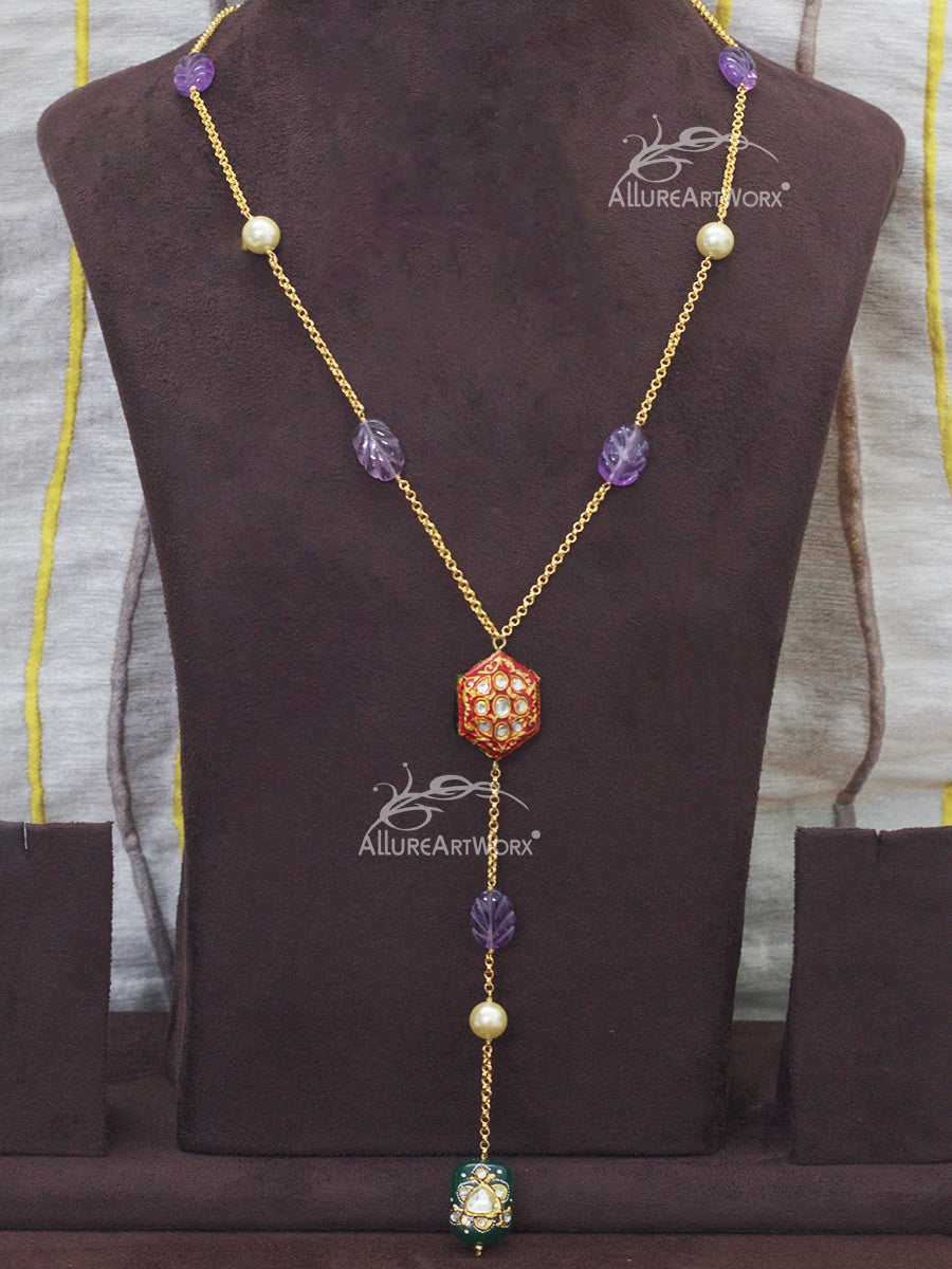 Amethyst Aventurine Neckpiece